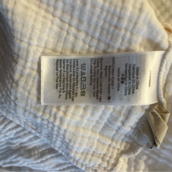 Madewell Gauzy Top button back white medium - Picture 5 of 6